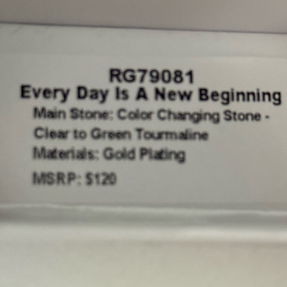 Bomb Party Mental Health Ring “Everyday Is A New Beginning” Size 7. Brand New! - Picture 6 of 8